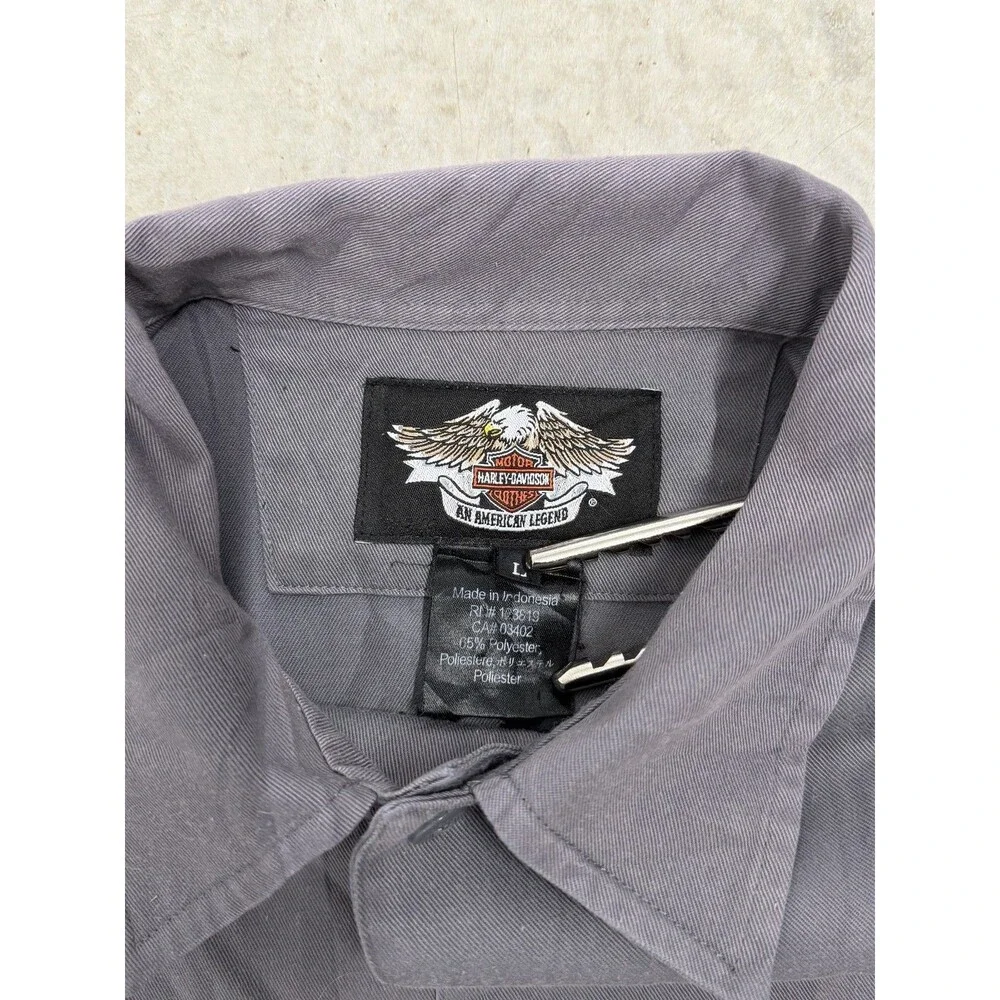 Vintage Harley Davidson Button Up T Shirt Size L